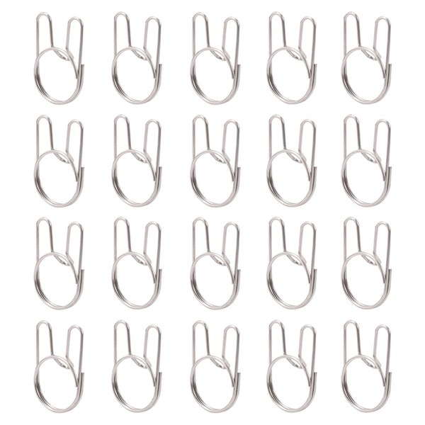 Hanger Clips, Stainless Steel Windproof Hooks,JruiZhp 20Pcs Coat Hooks Metal