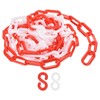 sourcing map Plastic Chain Links, 1.9-Inch 10 Foot Plastic Barrier
