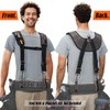 WELKINLAND Heavy-Duty Canvas Tool Belt Suspenders, Padded Tool Belt Suspender,