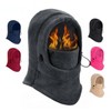 Warm Winter Neck Gaiter Balaclava for Delivery Motorcycle Gray 3ea