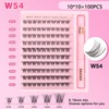 Kiusatig Eyelash Extension Kit 100PCS DIY Lash Extensions Kit Cluster