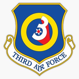 HOF Trading 3Rd Air Force Vinyl Sticker Waterproof Decal Laptop Wall Window Bumper Sticker 5"