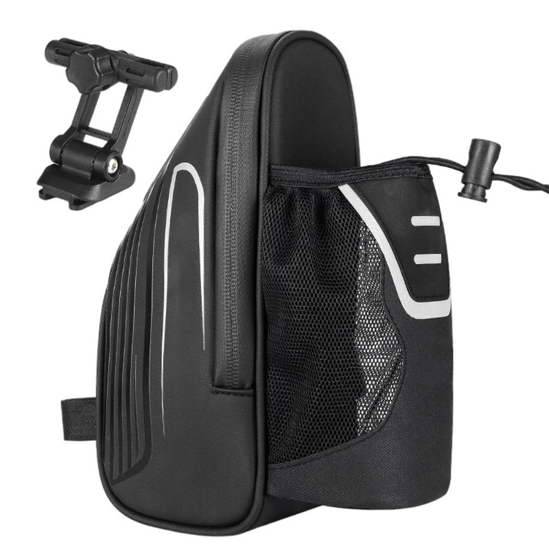 Bike Seat Bag Waterproof Reflective Saddle Bag with Water Bottle
