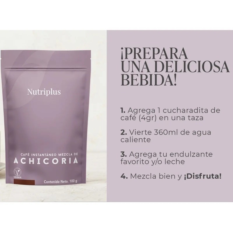 Cafe Instantaneo Con Achicoria Farmasi Nutriplus Delish 100g