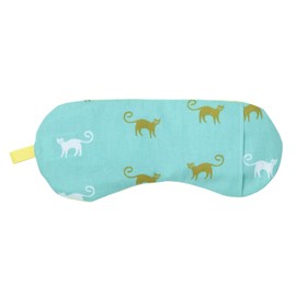 Natural Materials Salt Power Hinyari Mung Beans Warm Salt Eye Pillow Cat Green 8.3 x 3.5 x Thickness 0.4 inches (21 x 9 x 1 cm) Relaxes with the scent of lavender and chamomile for your skin with