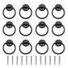 Asamuyu 12 Pieces Drawer Pull Ring Knobs Metal Ring Pull