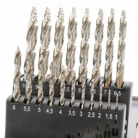 Gracat Professional Grade EASY BOOST Drill Bits 19-Piece Set HSS Special Tip Shape Long Life Multi-Layer Cutting with Dedicated Case (HSS, 19) Model Number: 27AK-00001