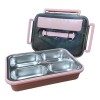 Kai Xin Topper Lunch Box Porta Viandas 3 Divisiones Rosa,azul,