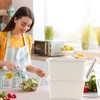 Yomjarl Onion and Potato Storage Bins,Stackable Plastic Pantry Bins with