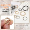 PATIKIL Spring O Rings, 8Pcs 0.8 Inch Metal Round Clips
