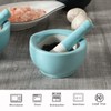 ONTUBE Mortar and Pestle Set, Ceramic Stoneware Spice Herb Grinder