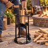 Iron Firewood Splitting Wedge for Home Wood Prep – Portable