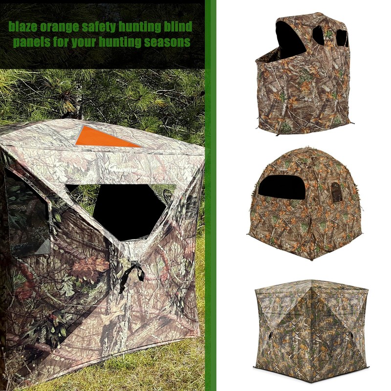 Blaze Orange Safety Panel, 4Pcs Magnetic Hunting Safety Panels for