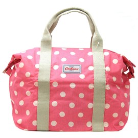 Cath Kidston Vintage Pink Button Spot Foldaway Shopper Tote Overnight Bag