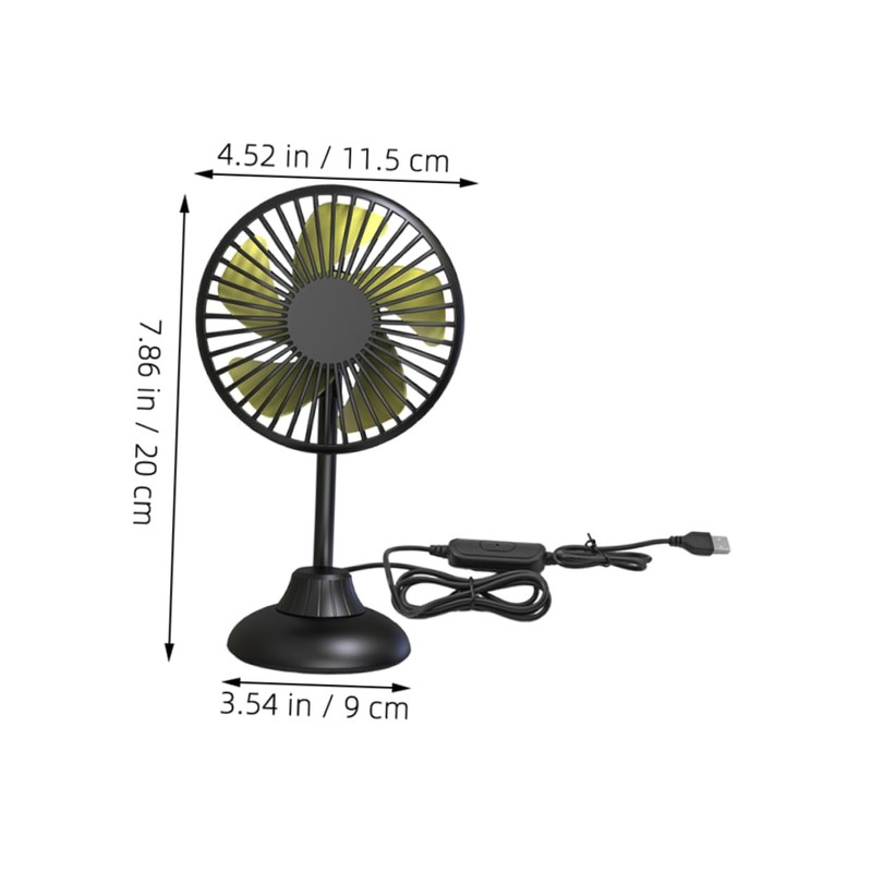 Alipis Mini Portable Car Fan Versatile Cooling for Cars and