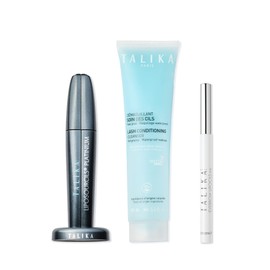 Talika Platinium Bundle - 1 Talika Lash Conditioning Cleanser - Talika Eyebrow Lipocils Ink (Chestnut), and Talika Liposourcils Eyebrow Platinium - Day & Night Eye Brows Serum - Eyebrow Growth Booster