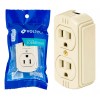 Volteck Contacto Doble Sobreponer Aterrizado Economica Voltech 46103 Color Blanco