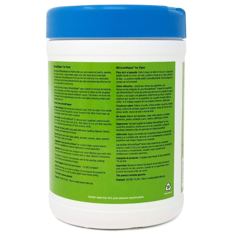 MiracleWipes for Paint Prep & Cleanup, Remove Tough Grime Build-Up,