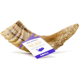Icelandic Plus Small Lamb Horn with Marrow Dog Chew