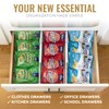 RAPTUROUS Adjustable Deep Drawer Divider – 6" Tall, Expandable 13-22",