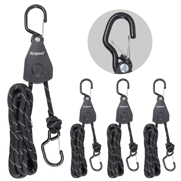 Ayaport Rope Ratchet Tie Down 3/8" x 14' Heavy Duty