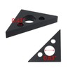 T Tulead Carpenter Square Triangle Ruler Aluminum Alloy Woodworking Ruler