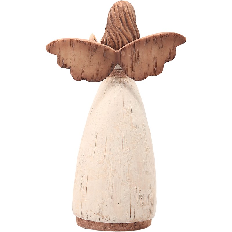 Pavilion Gift Company Simple Spirits 41008 Angel Figurine Holding Hearts,