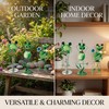 Metal Frog Statues Set 3, Yoga Bike Chair Frog Garden