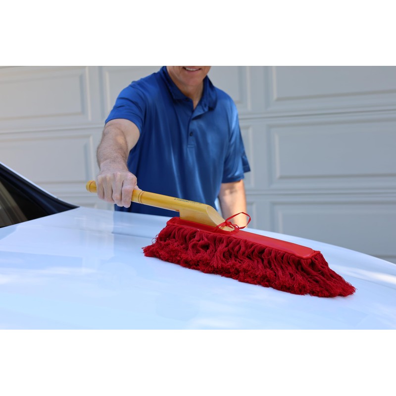 California Car Duster Heritage Edition Wood Handle and Cotton Mop