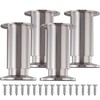 INMOZATA 4x Furniture Legs 10cm Adjustable Legs with Screw, 0-15mm