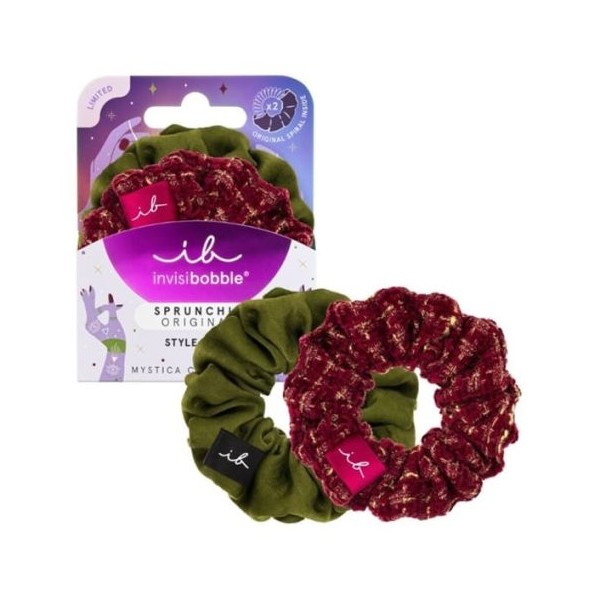 Invisibobble Sprunchie Duo Mystica Merry for Love Hair Ties 2pcs