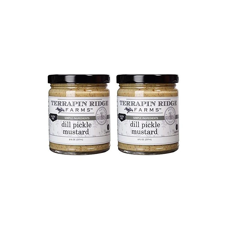Terrapin Ridge Farms Dill Pickle Mustard – Two 8 Ounce