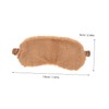 SAFIGLE 2pcs Fluffy Plush Eye Mask Soft Sleeping Blindfold for