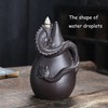 Ceramic Backflow Incense Burner Set,Waterfall Backflow Incense Holder with 45