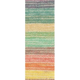 LANA GROSSA MW100 Cotton Bamboo Positano | 4-Ply Cotton Sock Classic | Hand Knitting Yarn Made from 40% Cotton, 25% Virgin Wool, 20% Viscose (Bamboo), 8% Polyamide and 7% Polyester | 420 m & 100 g