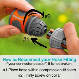 GARDENA 08050-44, 82' ft. Wall Mounted Retractable Reel with Hose Guide, automatic retraction and lock at any length for easy watering of garden or yard. Easy Swivel 180 degree - 5 Year Warranty