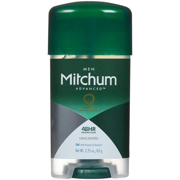 Mitchum Deodorant Mens Gel Unscented 2.25oz (2 Pack)