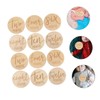 Kisangel 12 pcs Double Sided Round Monthly Milestone Markers Growth
