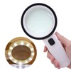 10X Large Double Layer Optical Magnifying Glass with LED Light