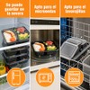 20 Contenedores para Alimentos de 40 oz, 3 Compartimentos y