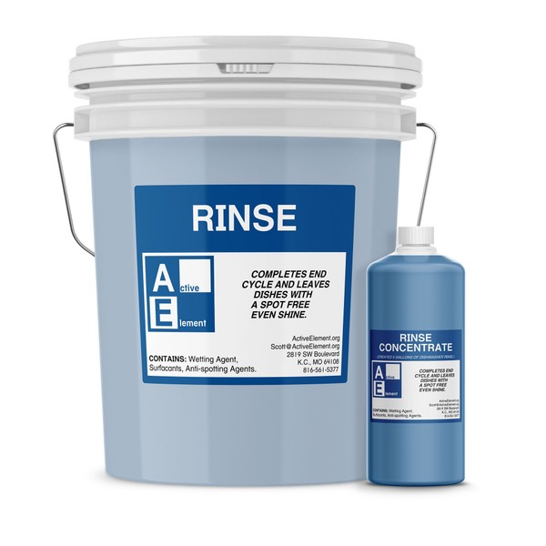 Commercial Dishwasher Rinse, Makes two 5-gallon pail, Commercial-Grade (Count 2)
