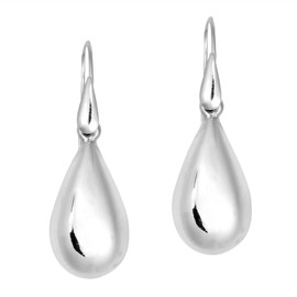 Modern Chic Plata de ley 925 de lágrima Dangle Earrings