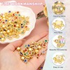 PATIKIL 100 Pcs Flower Crystal Rhinestone Embellishments, 13mm Flatback Glass