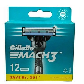Gillette 24 Count Gillette Mach3 Mens Refill Razor Blades Cartridges