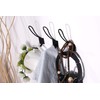 Rustic Entryway Hooks | 10 Pack of Black Wall Mounted
