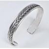 Treasure Bay Women's Celtic Braid Bangle Bracelet - 925 sterling