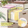 ThinkTex Plastic Expanding Hanging File Folders,Reinforced 4.72" Hanging Accordian Folder，Large