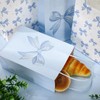 JarThenaAMCS 24Pcs Blue Bow Paper Bags Cute Bow Knot Treat