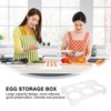 Cabilock Refrigerator Egg Tray Holds Up to 6 Eggs Plastic