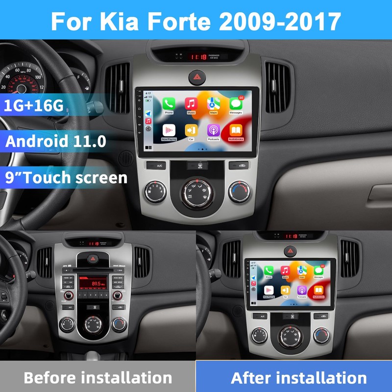 Podofo Car Radio Stereo for Kia Forte 2009 2010 2011
